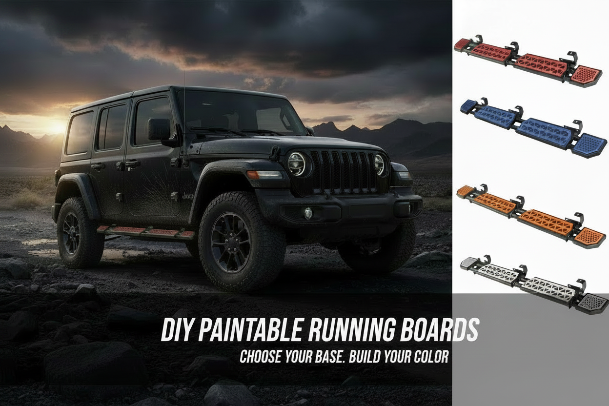 DIY Paintable Running Boards for Jeep, Tacoma, Bronco & Trucks: 2026 Custom Color Guide