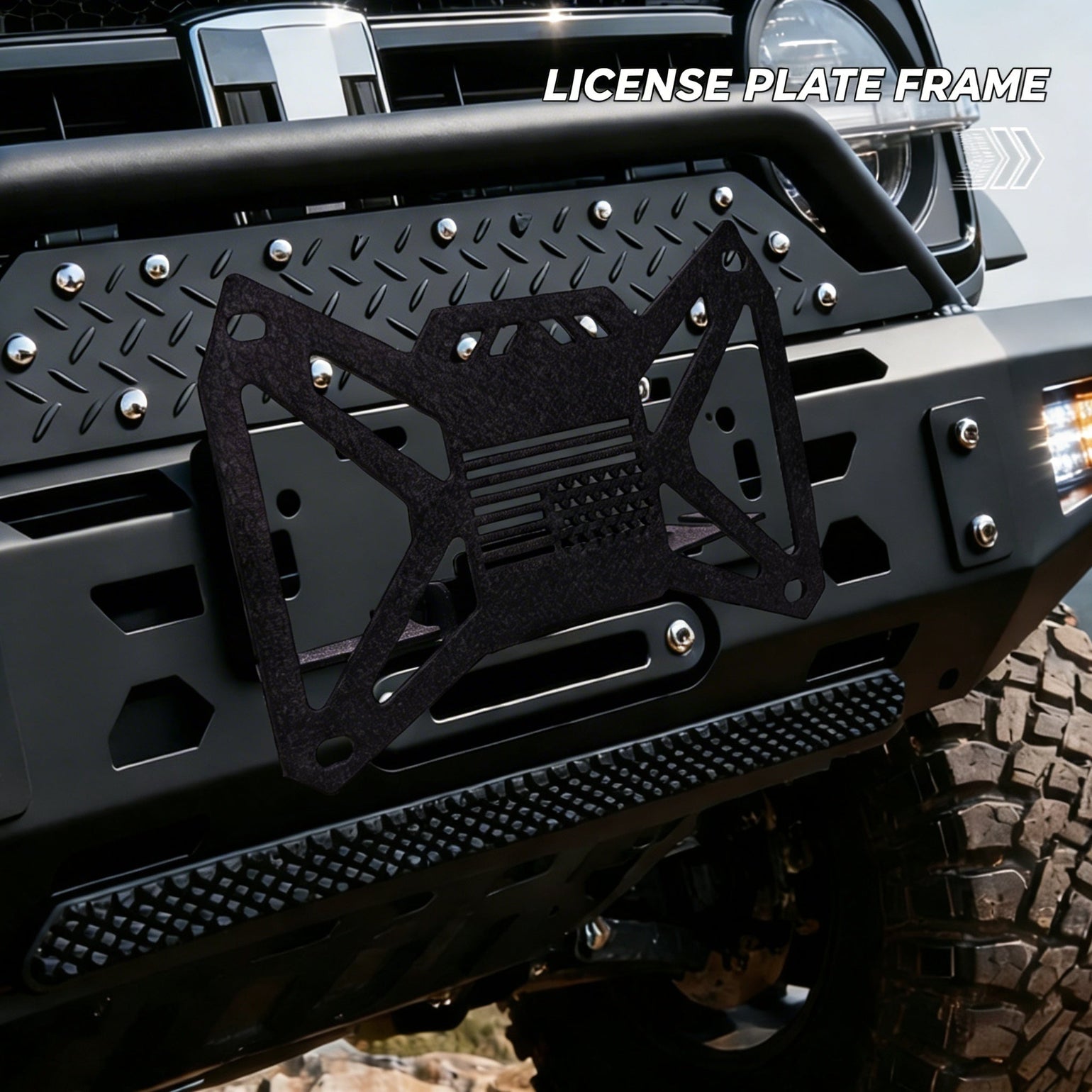 Winch License Plate Frames
