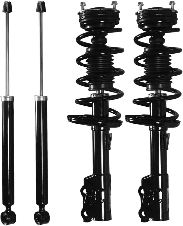 Front and Rear Struts Spring Assembly Shock Absorbers Fit for Ford Fiesta | Fit for Ford Fiesta 2011 2012 2013 2014 2015 2016, Shock Absorber Replacement, Spring Assembly, OE 172525 5630