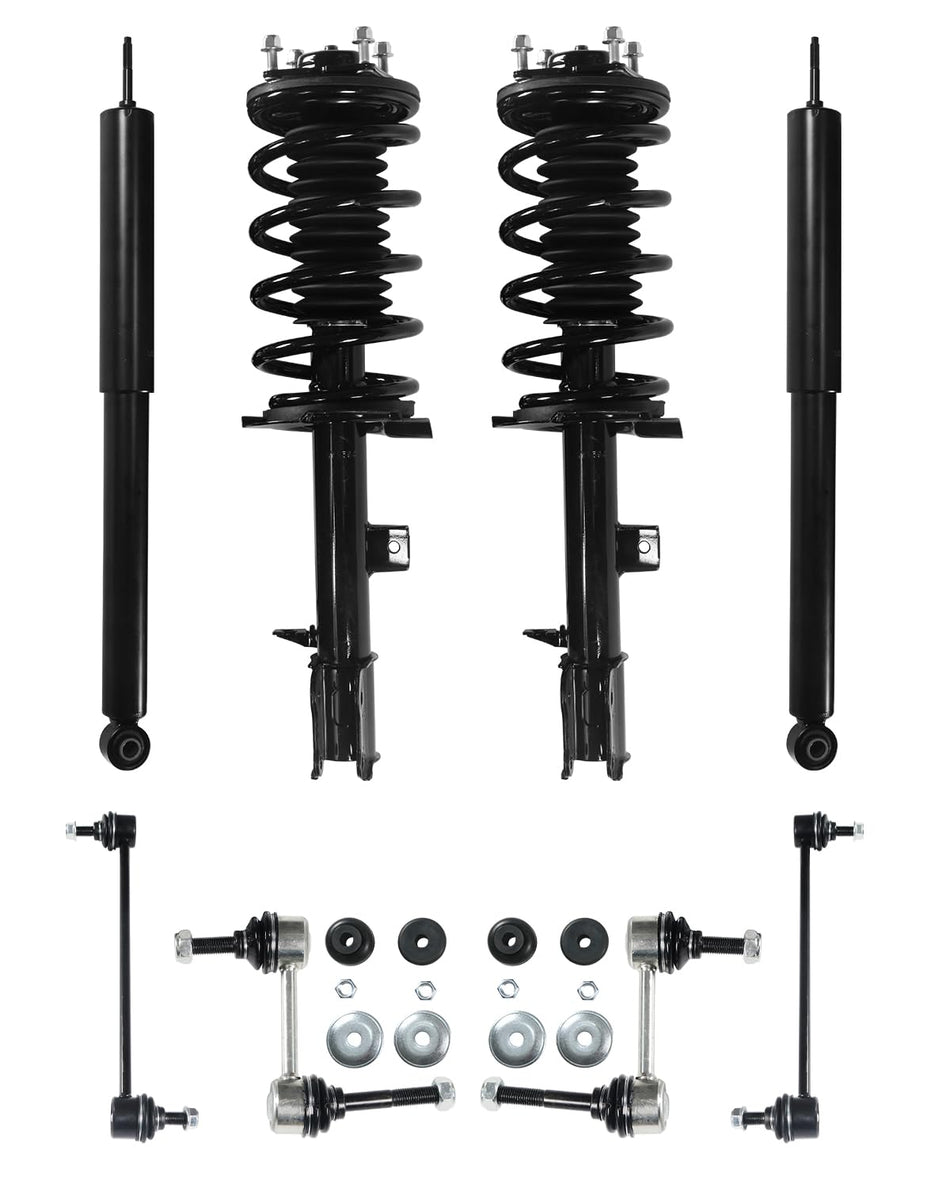 Front Struts & Rear Shocks Kit (8 PCS) fit for Ford Escape 2009-2012 | Mazda Tribute & Mercury Mariner 2009-2011 | w/ Sway Bar End Links