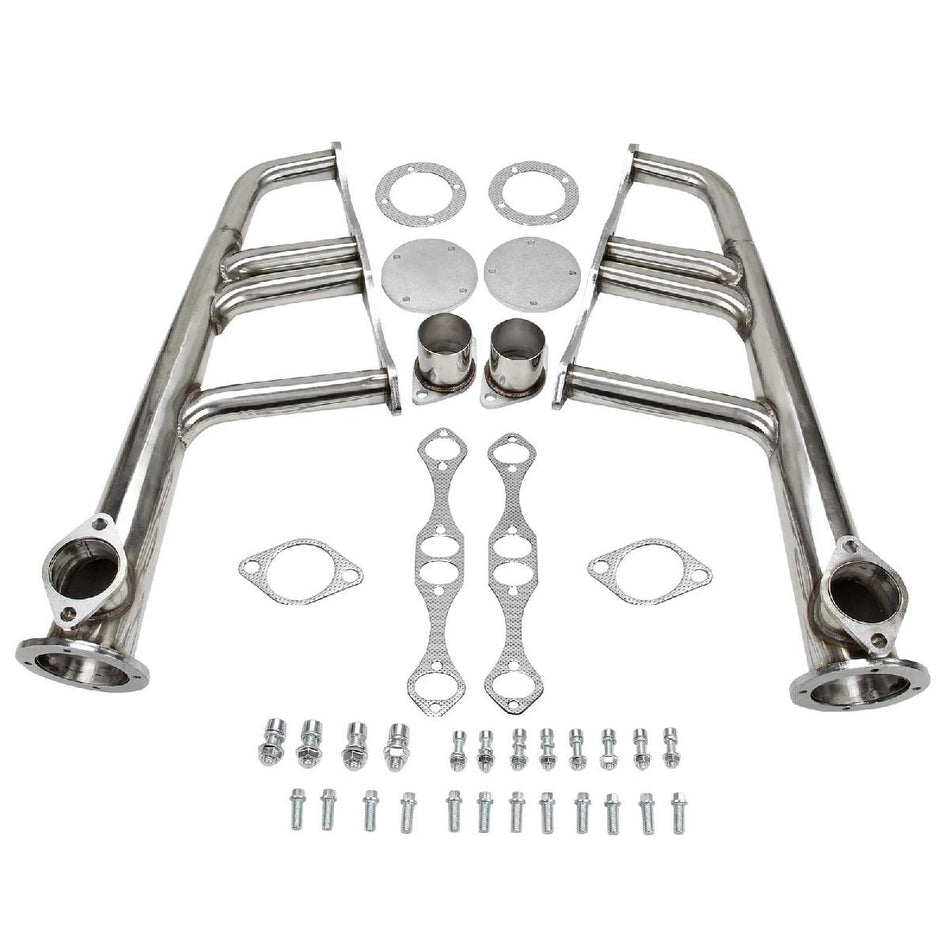 Lake Style Exhaust Headers Fit for Small Block Chevy SBC 265-400 V8