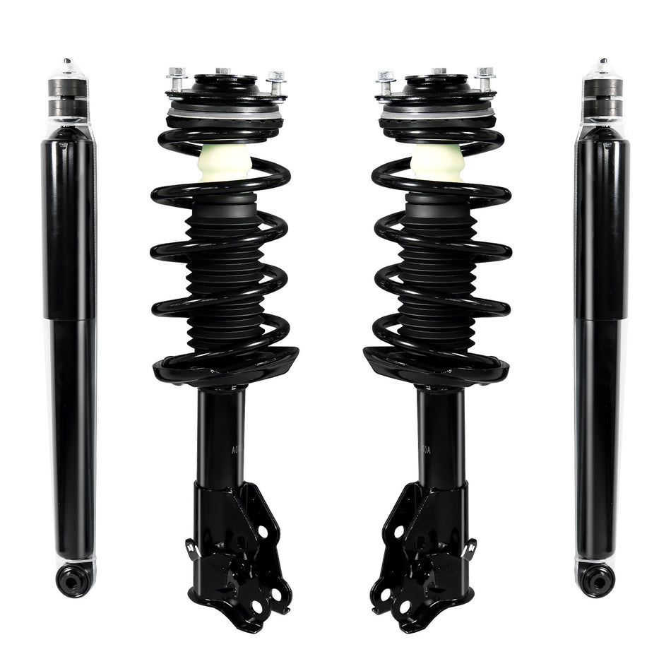 4PCS Front & Rear Struts Complete Shock Absorbers Spring Assembly Fit for Honda Civic 2006-2011 2007 2008 2009 2010 Replacement 172284 172285 5609 348023