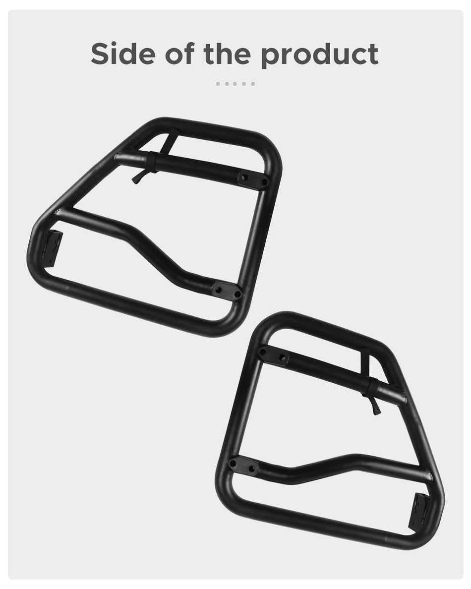Tube Doors Half Door fit for Jeep Wrangler JL 2018-2025 /Jeep Gladiator JT 2020-2025 4 Door Offroad Tubular Trail Doors Offroad Trail Adventure - 2 Rear Doors