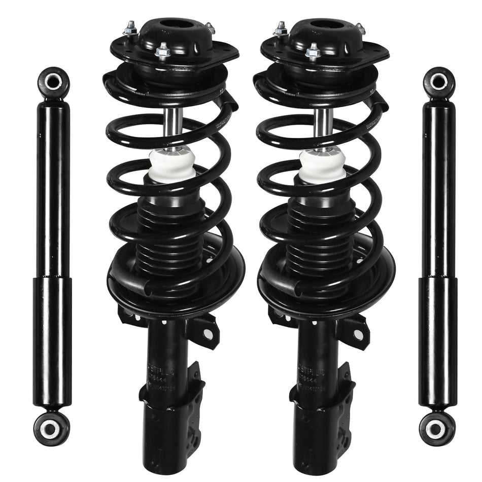 4PCS Front & Rear Struts Shock Absorbers Assembly Fit for Chevy Cobalt 2005-2010 / HHR 2006-2011, for Pontiac G5 2007-2009 / Pursuit 2005-2006, Replace 172179R 172179L 349043