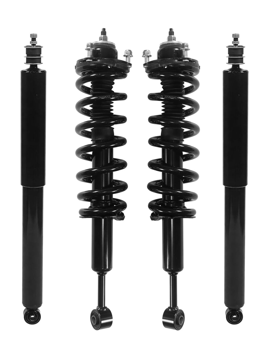 Front & Rear Strut and Coil Spring Assembly Set (4 PCS) fit for Toyota Tacoma 4WD 2005-2015 | Extended & Standard Cab | Replaces 171371L 171371R 37280