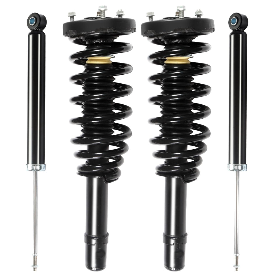 Front & Rear Struts Shock Absorbers Coil Spring Assembly Fit for 2006-2010 Hyundai Sonata, for 2006-2011 Hyundai Azera Replacement #172281 5614 (Set of 4)