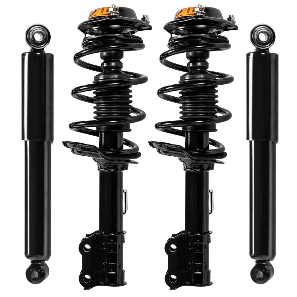 Front and Rear Complete Struts Spring Assemblies Shock Absorbers Compatible with 2011-2016 Hyundai Elantra (Set of 4)