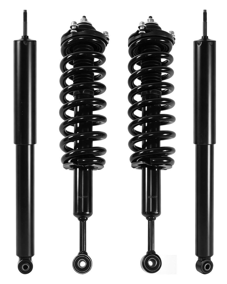 4PCS Suspension Kit fit for Toyota Tacoma Front Loaded 2016-2023 | 4PCS complete strut assembly, front shock absorber, coil spring loaded struts, direct fit, daily repair, OE 48510 48530 09894
