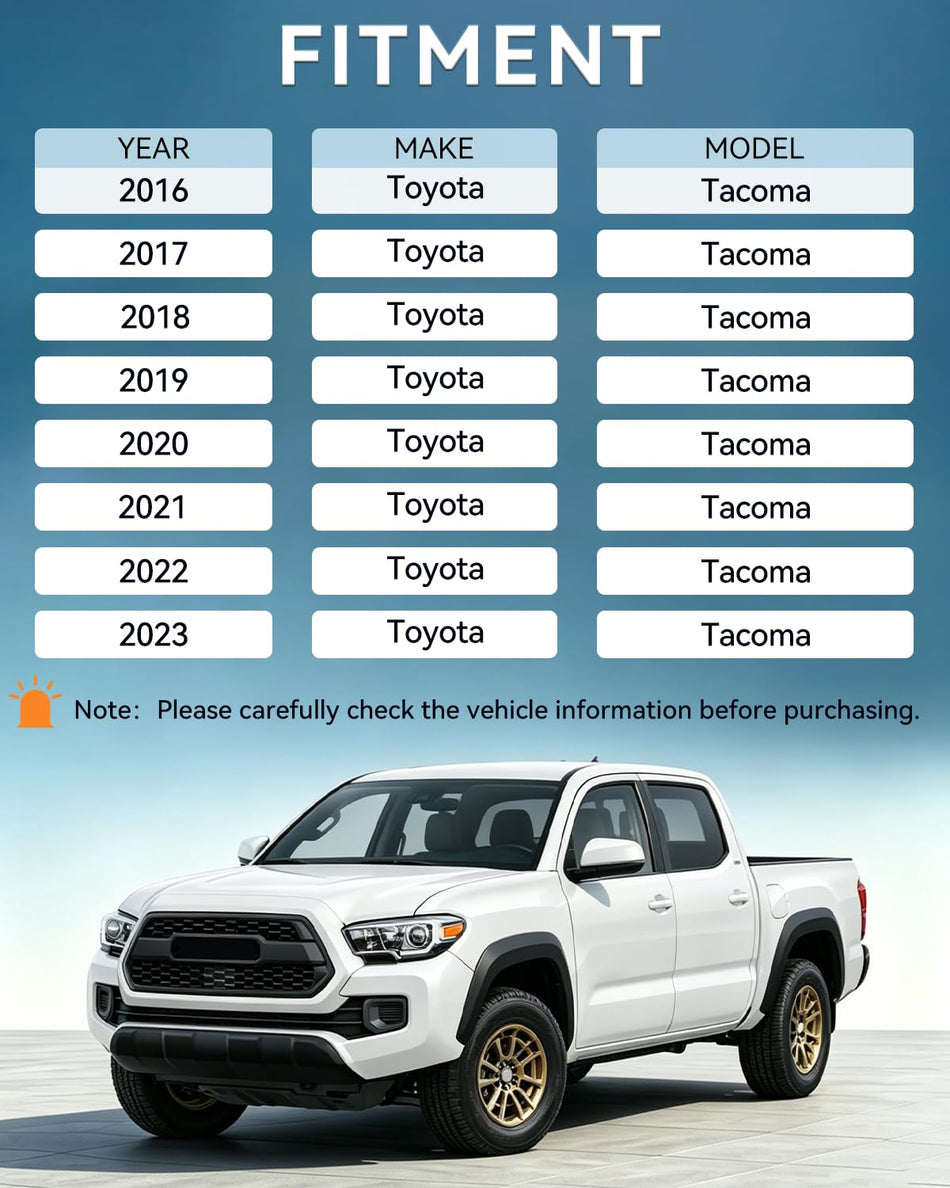 4PCS Suspension Kit fit for Toyota Tacoma Front Loaded 2016-2023 | 4PCS complete strut assembly, front shock absorber, coil spring loaded struts, direct fit, daily repair, OE 48510 48530 09894