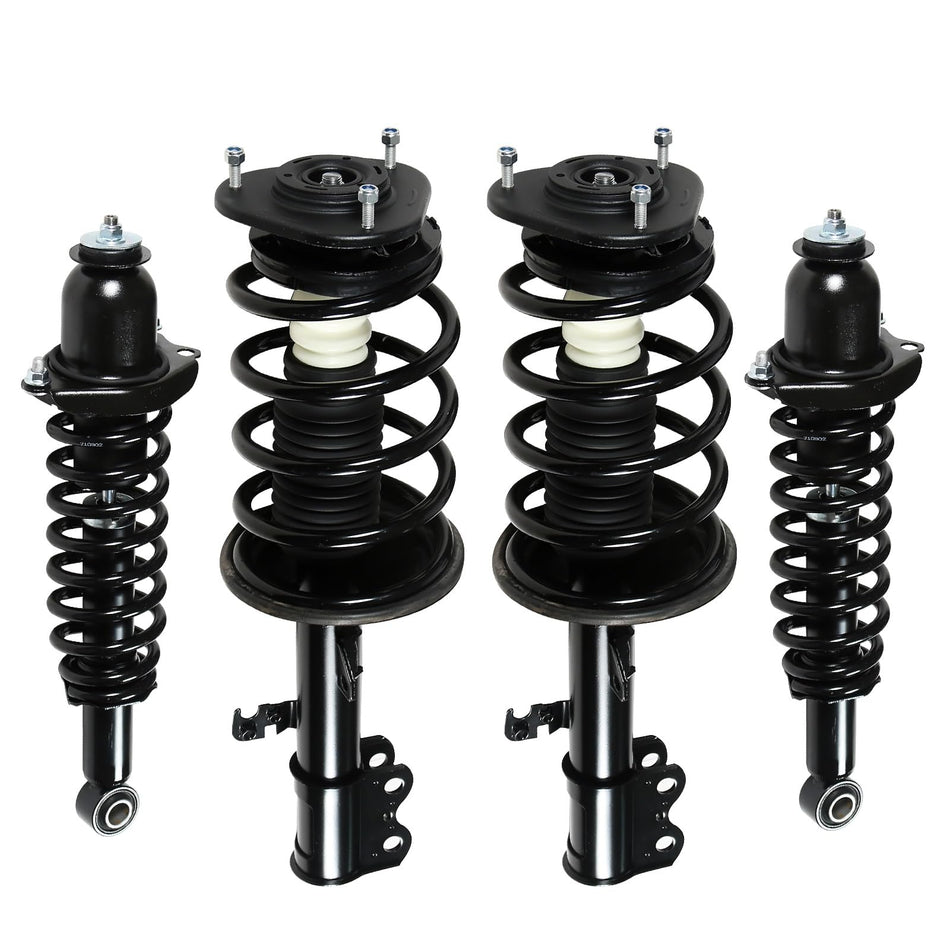 Front & Rear Struts Shock Absorbers Coil Spring Assembly Fit for 2003-2008 Toyota Corolla Replacement 172115 172114 171373L 171373R (Set of 4)