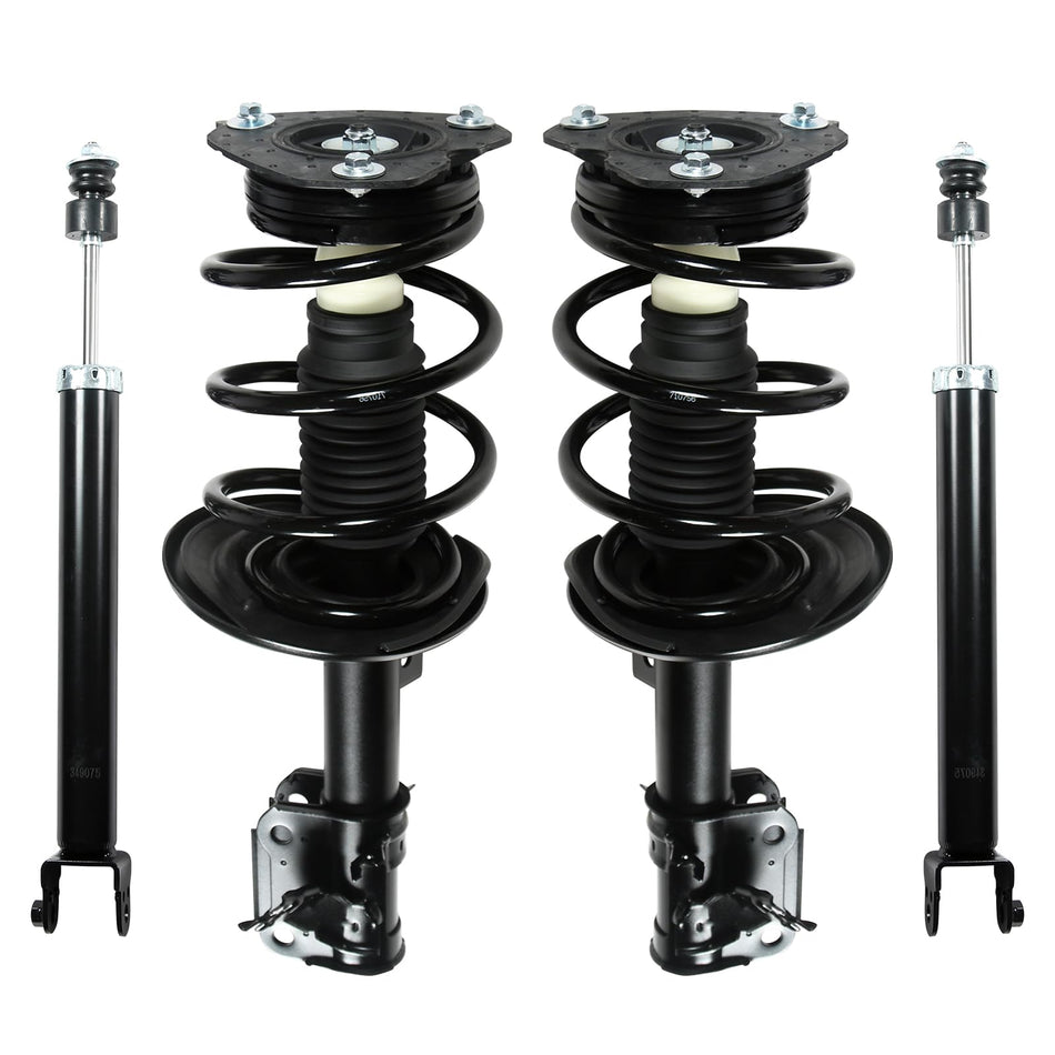Front & Rear Struts Shock Absorbers Spring Coil Springs Fit for 2007-2013 Nissan Altima Replacement 172393 172392 349075 (Set of 4)