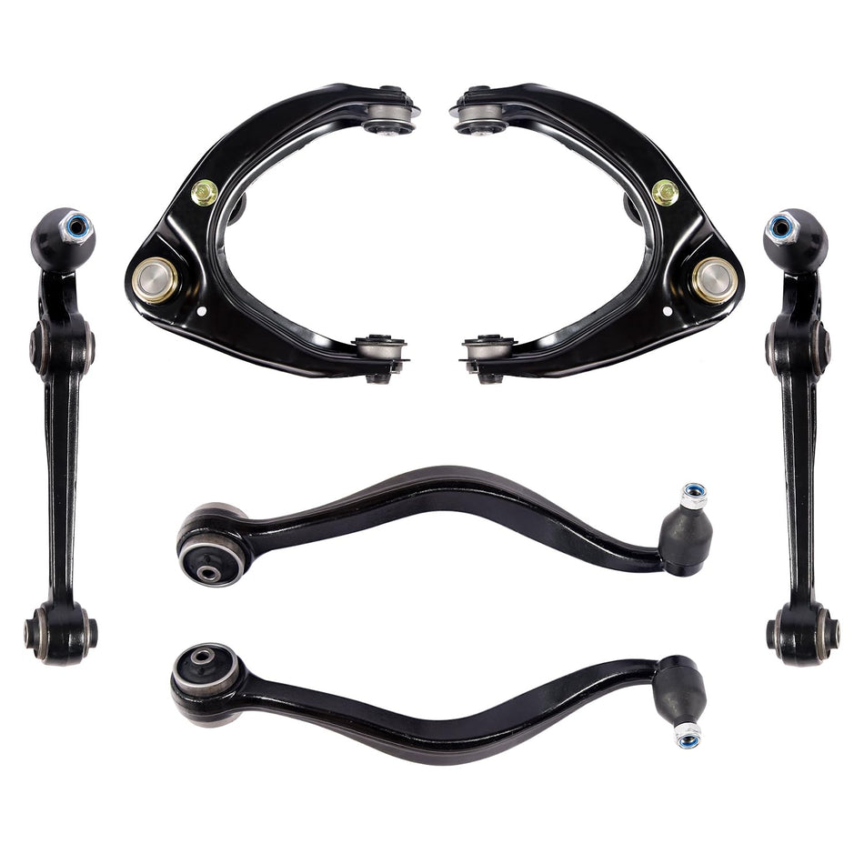 6PCS Suspension Kit Fits for Ford Fusion Lincoln MKZ Mercury Milan 2007 2008 2009 2010 2011 2012 Front Lower Upper Control Arm w/Ball Joints Replacement K620149 K620492 K620493 K620636 K620635