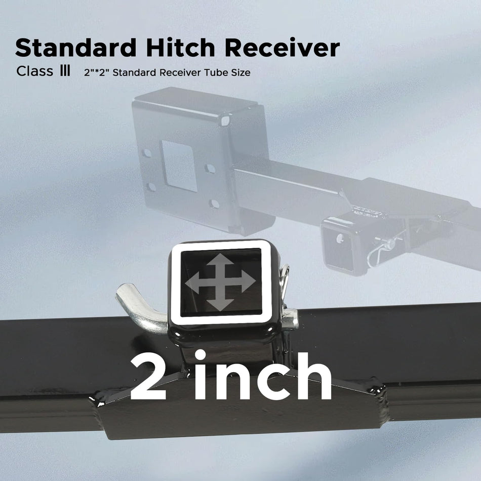 Front Mount Receiver Hitch Fit for Ford F250 F350 1999-2007 2 inch Front Hitch Receiver Front Mount Hitch Carbon Steel