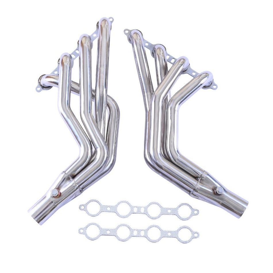 Long Tube Exhaust Headers Fit for 1979-2004 Ford Mustang GM 4.8L-6.2L V8