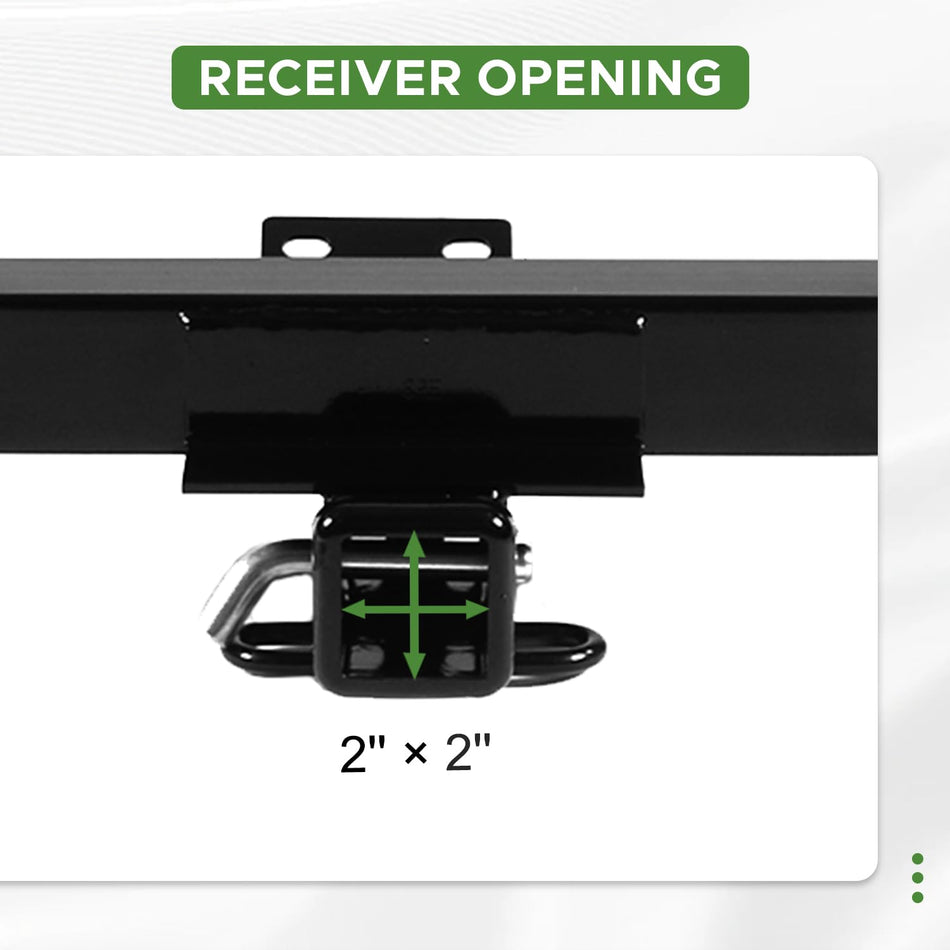 Towing Hitch Receivers Fit for Chevy Colorado GMC Canyon 2015-2022 Class 4 Towing Receivers 2inch Rear Trailer Hitch with Black Powder Coating