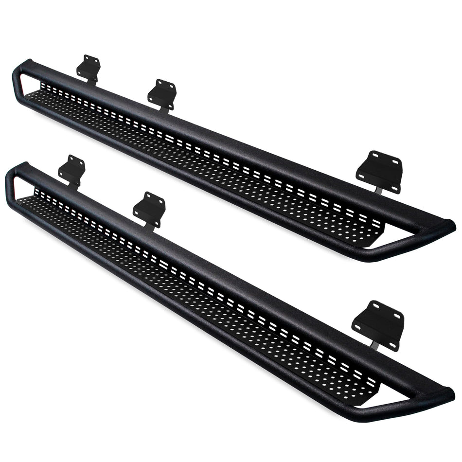 5" Drop-Down Running Boards fit for Ford F150 2015-2025 SuperCrew Cab & F250 F350 2017-2025 SuperCrew Cab | Carbon Steel Non-Slip Side Steps