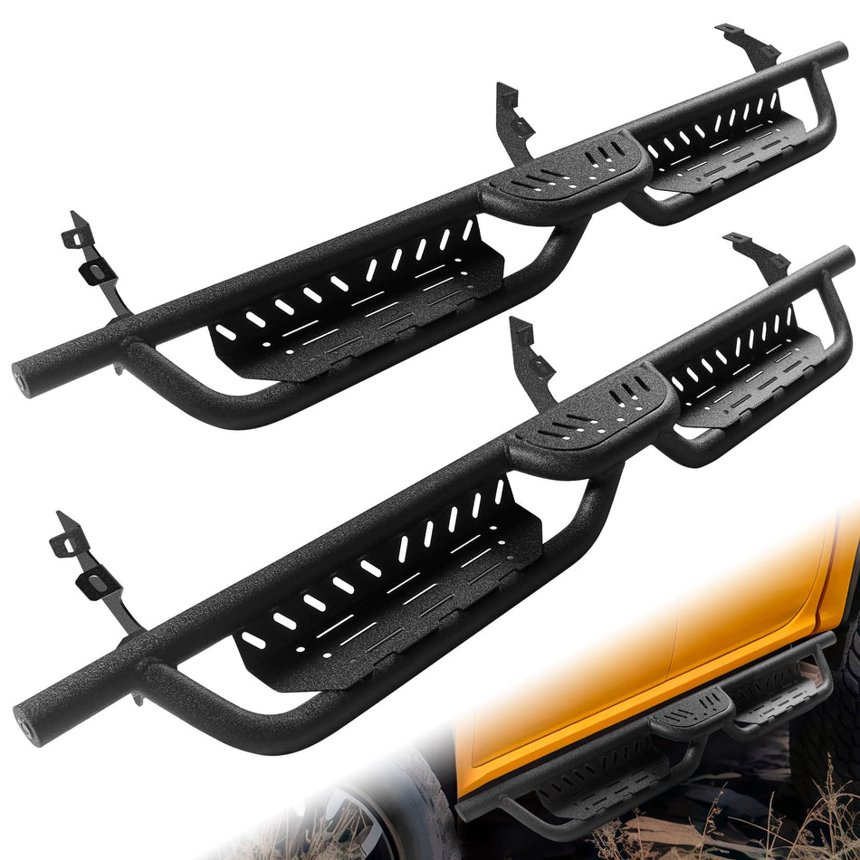 Running Boards fit for Ford Ranger 2019-2025 SuperCrew Cab | Heavy-Duty Carbon Steel Side Steps