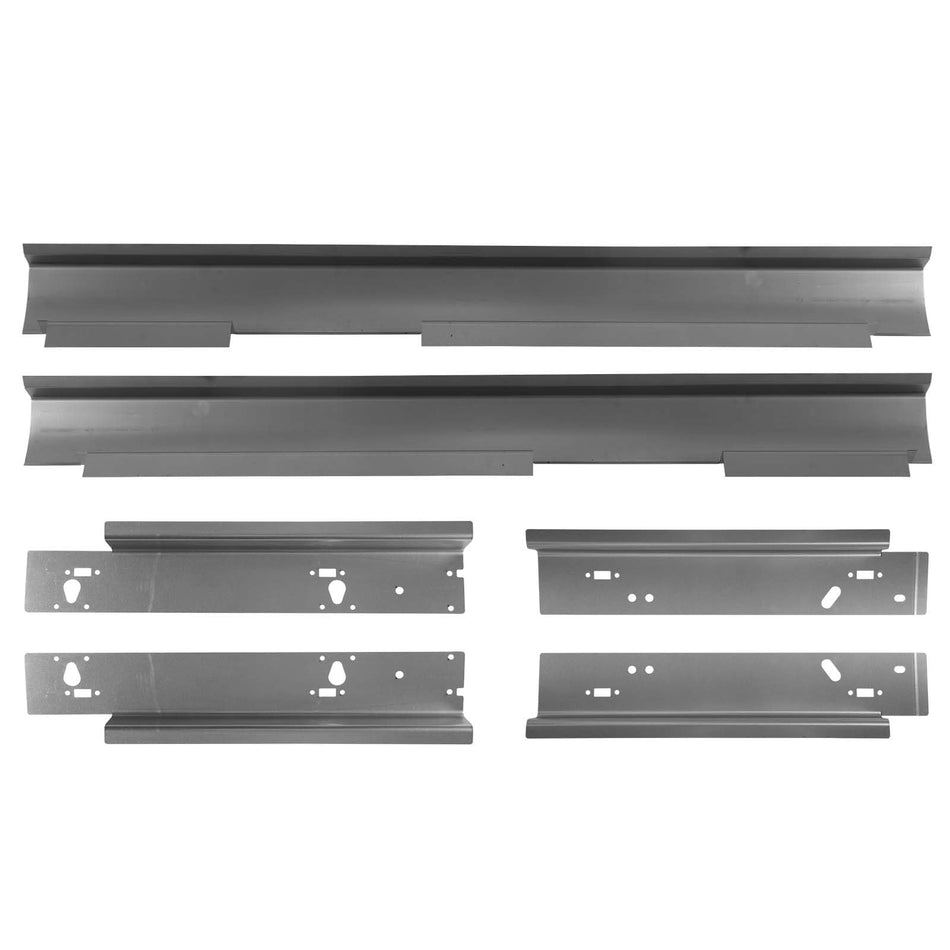 Rocker Panels 6pcs Kit Fits for Ford Excursion 2000-2005 Full Length Inner & Outer Unfinished Coated Steel