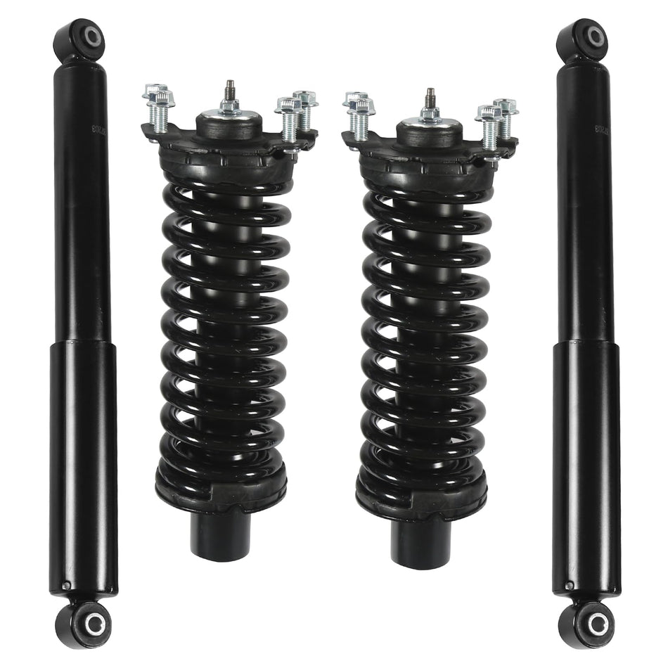 4PCS Front & Rear Strut Assembly Fits for Jeep Liberty 2002-2012, for Dodge Nitro 2007-2011 Shock Absorbers Replacement 171577L 171577R 437203