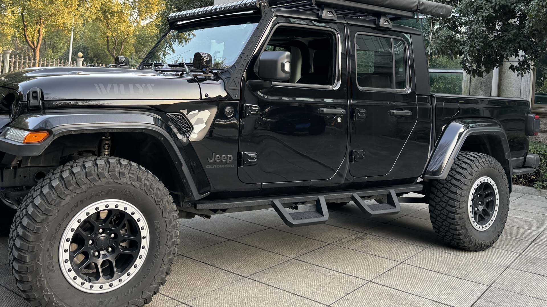 Peforway Running Boards Side Step for Jeep Gladiator JT